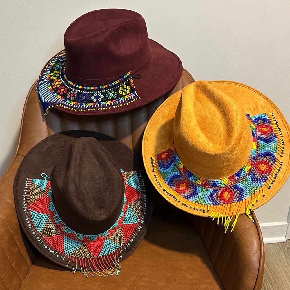 Colorful Beaded Women's Hats